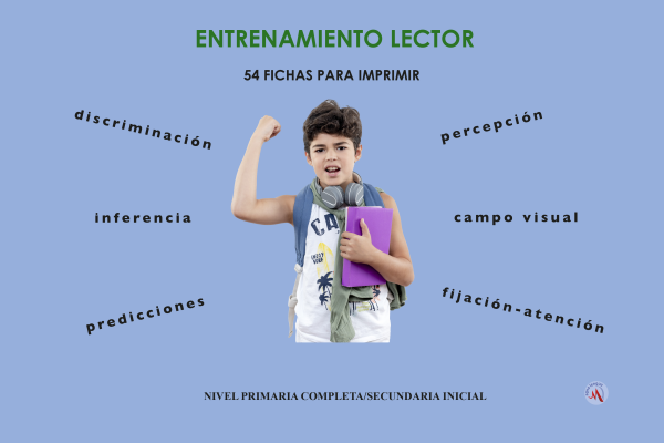 Portada Fichas de entrenamiento lectora